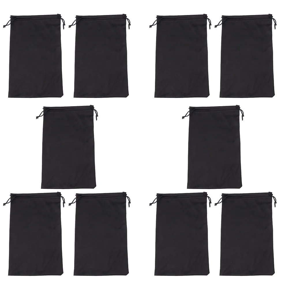 20Pcs Glasses Drawstring Bag Thin Lightweight Lint-Free Fabric Secure Fit Eyeglass Pouch for Ski Goggles Camera Lenses Portable