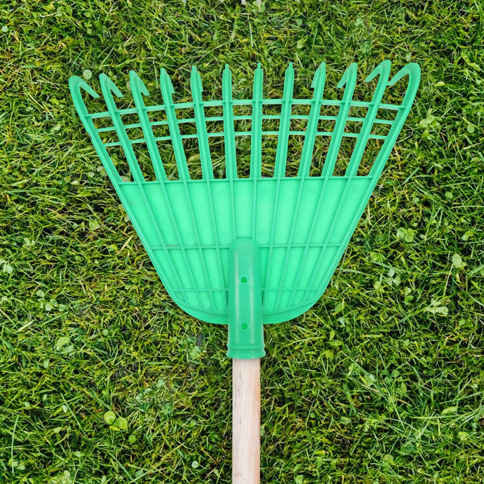 

Plastic Grass Rake 12 Teeth Garden Leaves Lawn Leveler Tool Cleaning Tool Portable Yard Leaf Collector Lawn Leveler