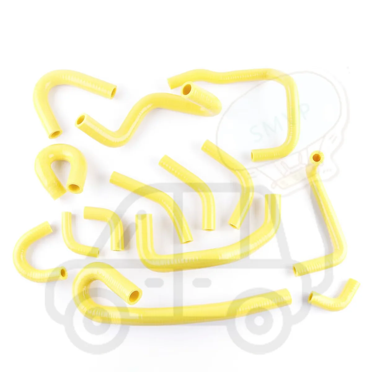 14PCS Silicone Coolant Radiator Pipe Hose Kit For Nissan Skyline R32 R33 R34 GTR RB RB26DETT 3-PLY Coolant  Gloss Black11 Colors