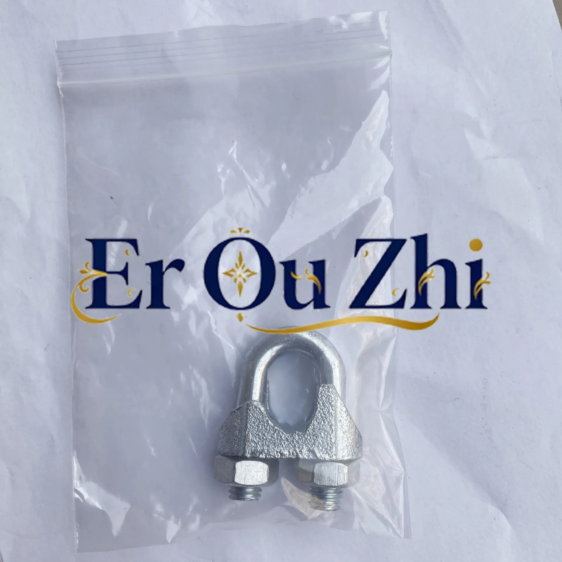 Lifting Rigging, Wire Rope Malleable Steel Chuck U-shaped Wire Chuck M12