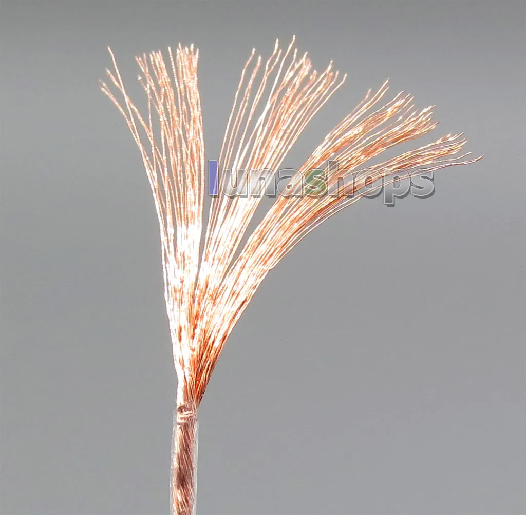 LN005476 0ohm-100ohm الفضة OCC 3.5 مللي متر قابل للتعديل المقاوم كابل 8*100*0.05 ل Etymotic ER4 JH24 Roxanne الخ