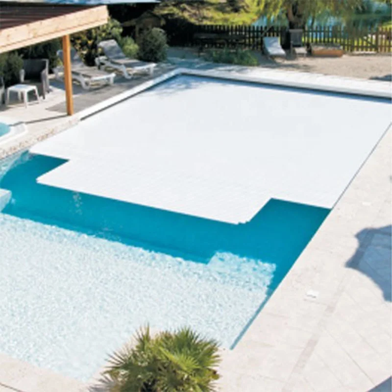 Rectangular Automatic Pool Solar Cover for Easy Installation Electric Pool Cover Polycarbonate Slats