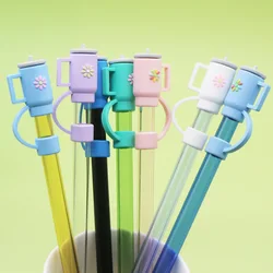 Silicone Straw Cover Caps Compatible 10mm for Stanley Cup Reusable Straw Tip Covers Drinking Straws Plug Home Kitchen Party