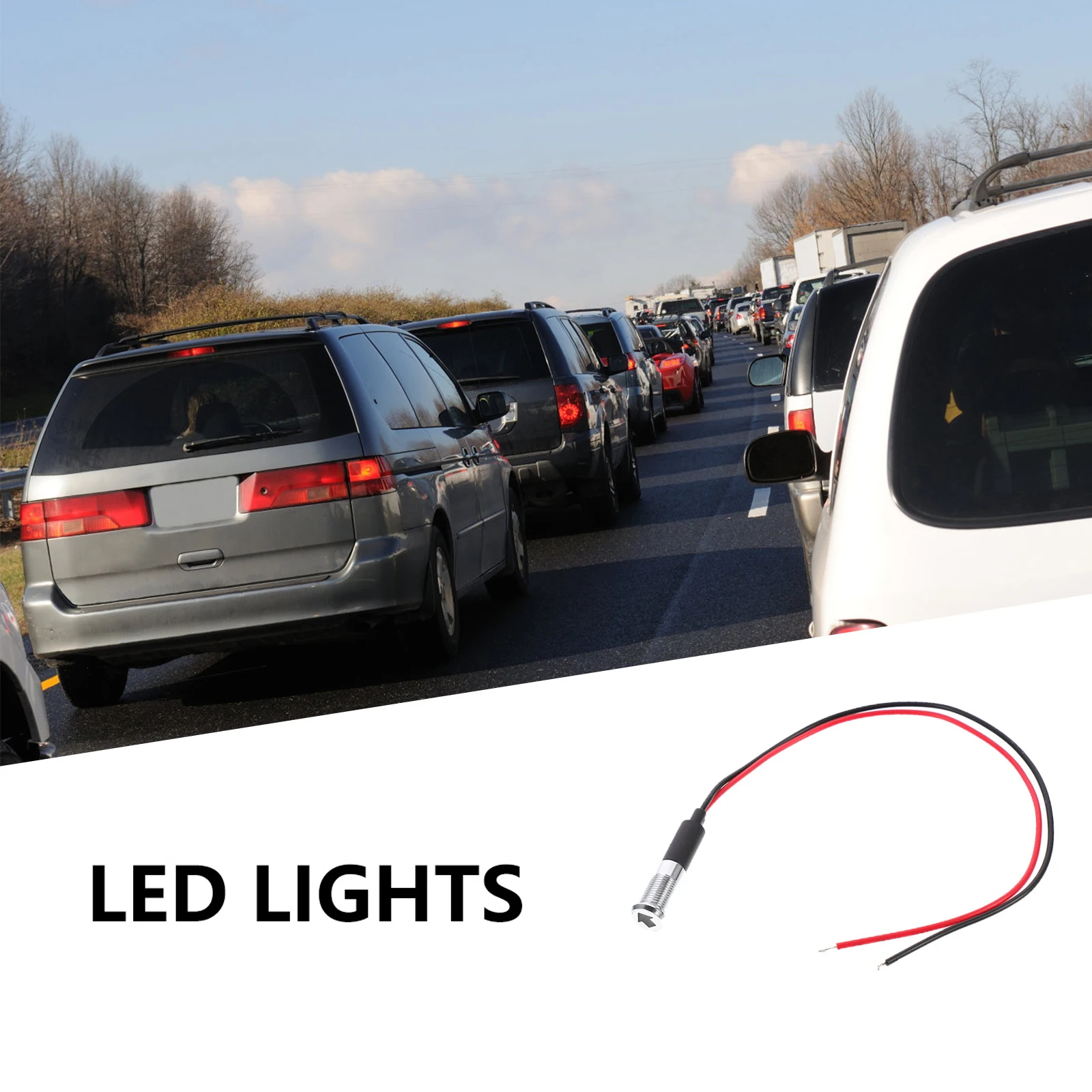 

Non dazzling LED Signal Lamp Waterproof Dustproof Copper Indicator Directional Warning Lights for Car Truck Ship Wire