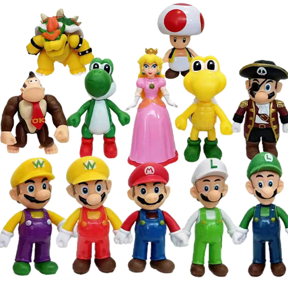 

Super Mario Action Figures Set 12Pcs Anime Figurines Kids Toys Birthday Christmas Gifts for Boys Home Decor 2026