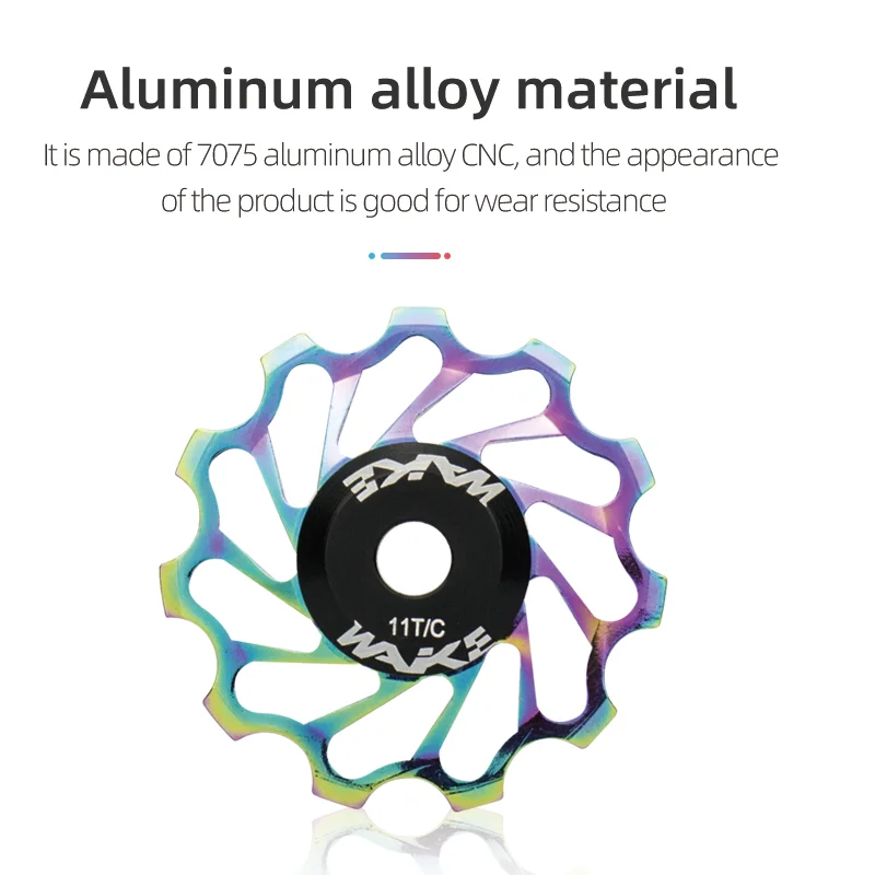 ويك 2 قطعة الدراجة الجبلية MTB بكرة عجلة دليل تحمل السيراميك الخلفي Derailleur 11T/13T نقل الطريق دراجة لركوب الدراجات