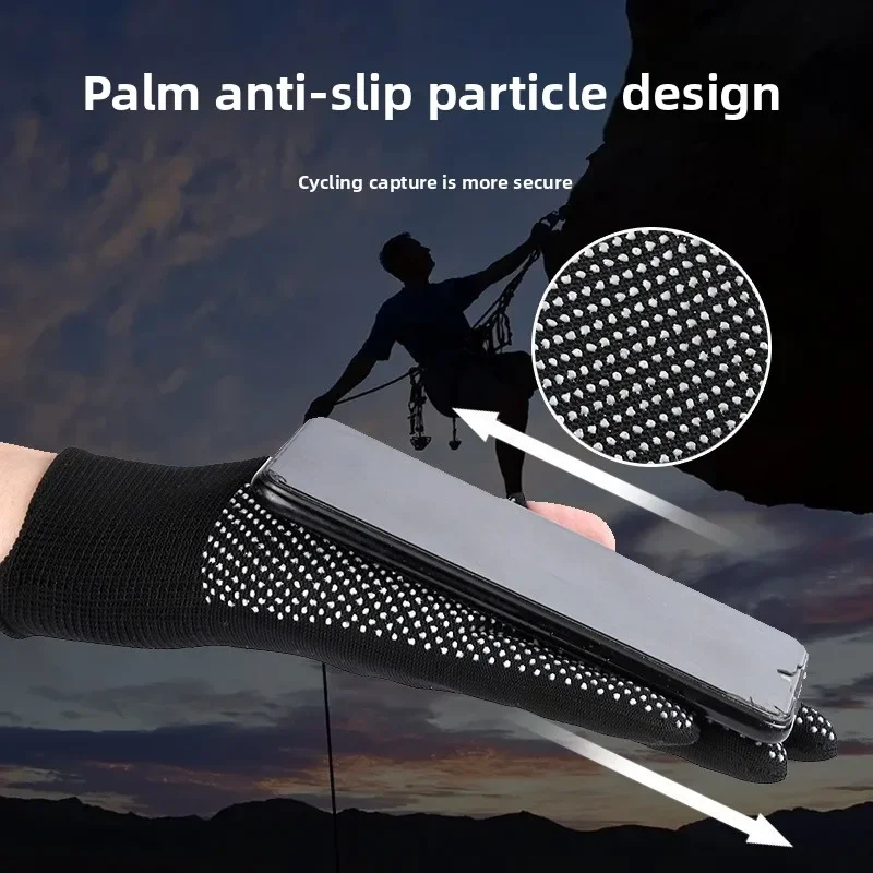 Rękawice dotykowe antypoślizgowe dla kobiet i mężczyzn, nylonowe, oddychające, bez palców, do aktywności na świeżym powietrzu, jazdy konnej, sportu, fitnessu, jazdy na rowerze, prac w ogrodzie.