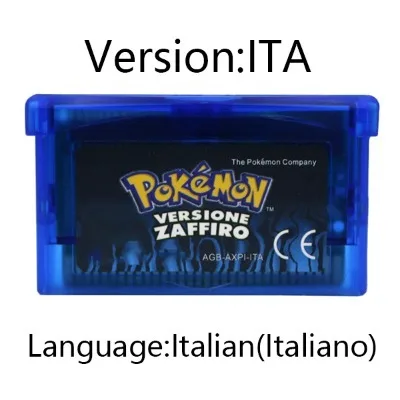 GBA Game Pokemon Series Video Game Cartridge Console Card Pokemon Emerald FireRed Ruby LeafGreen Sapphire Multi-language image 3