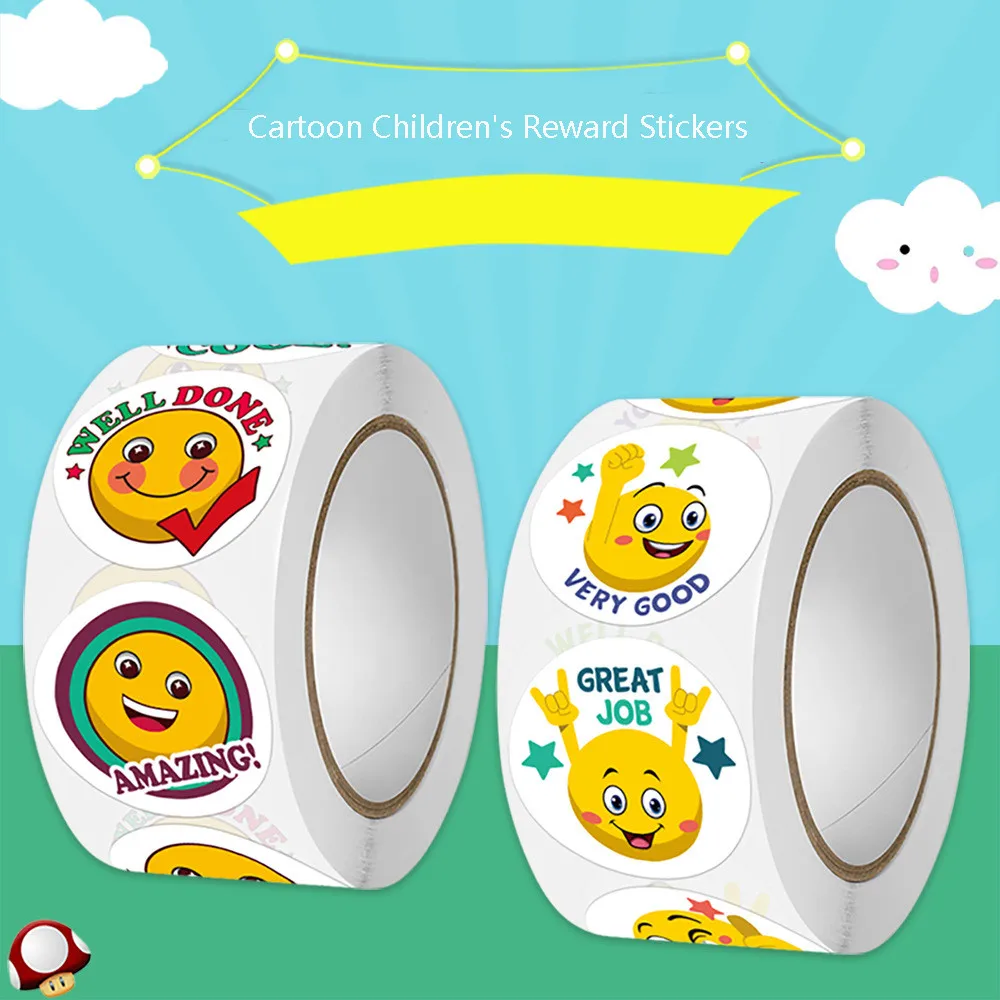 500Pcs/Roll Cartoon… - image