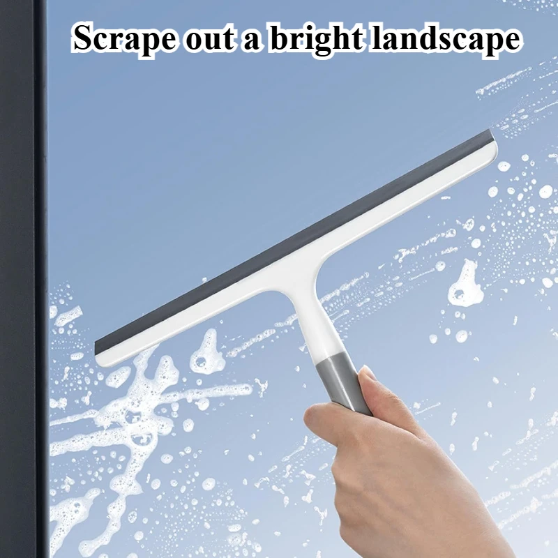 Silicone Shower Scraper Cleaner Bathrooms Multi-purpose Squeegee Glass Clean Floor Window Cleaning Tool Household Water Wiper