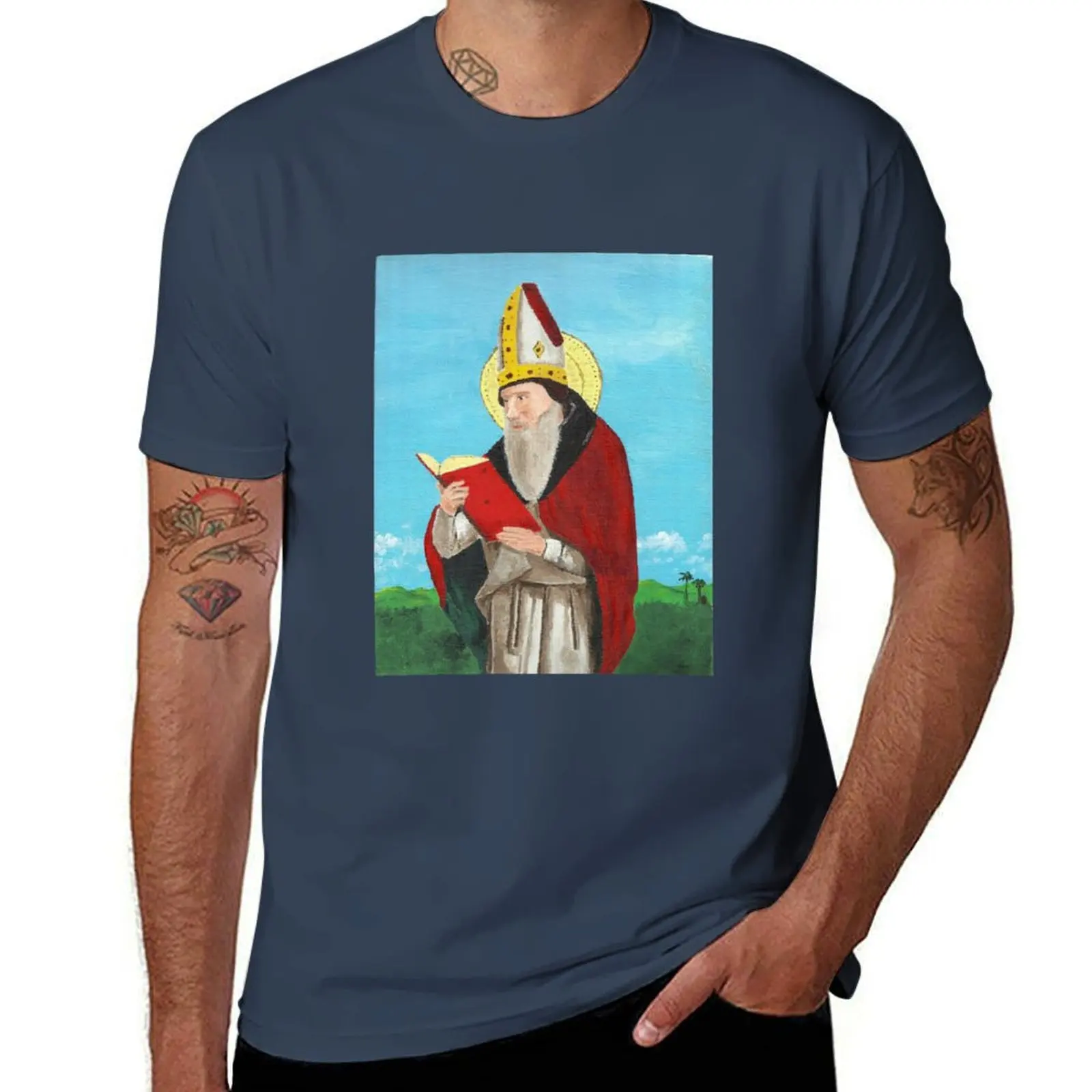 St. Augustine of Hippo T-Shirt essential t shirt anime stuff summer top anime tshirt t shirt for men