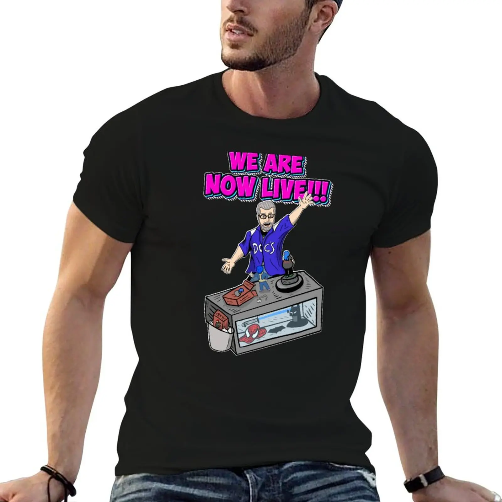

DOC'S UNIQUE COLLECTIBLES 'We are now live by Goontick T-Shirt t shirt man luxury mens graphic t shirts T-Shirt