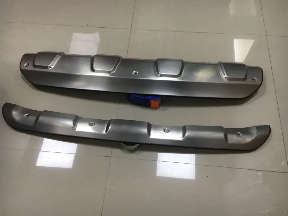 Auto parts modeling Stainless Steel Front + Rear Bumper Diffuser Protector Guard Skid Plate For New MAZDA CX-5 CX5 2017-22 view 2