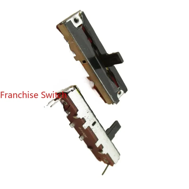 20PCS Direct Slip Potentiometer 35MM Total Length 25MM Stroke, Push-pull  B100K Mixer Fader 100K