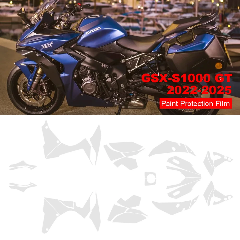 

PPF Motorcycle Self-Healing GSX-S1000GT Paint Protection For SUZUKI GSX-S1000 GT 2022-2025 TPU Paint Protective Film Transparent