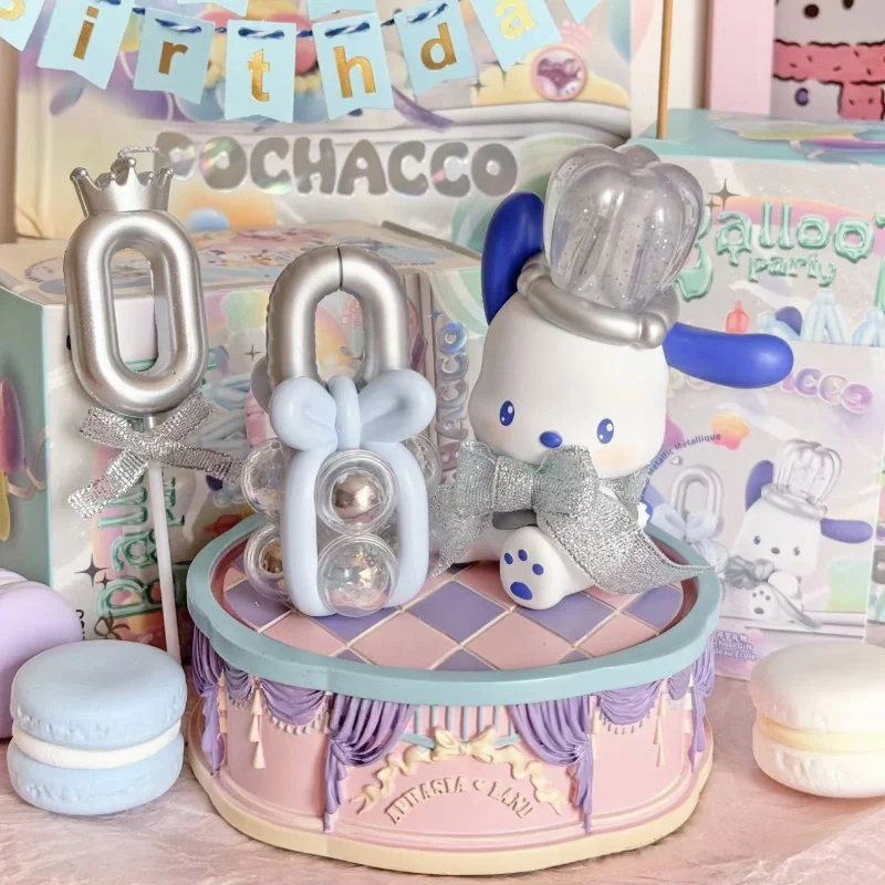 Sanrio ชุดลูกโป่งสุนัขปาชาชุดงานรื่นเริงชุดตกแต่ง pochacco ทำมือของขวัญตกแต่งวันเกิด