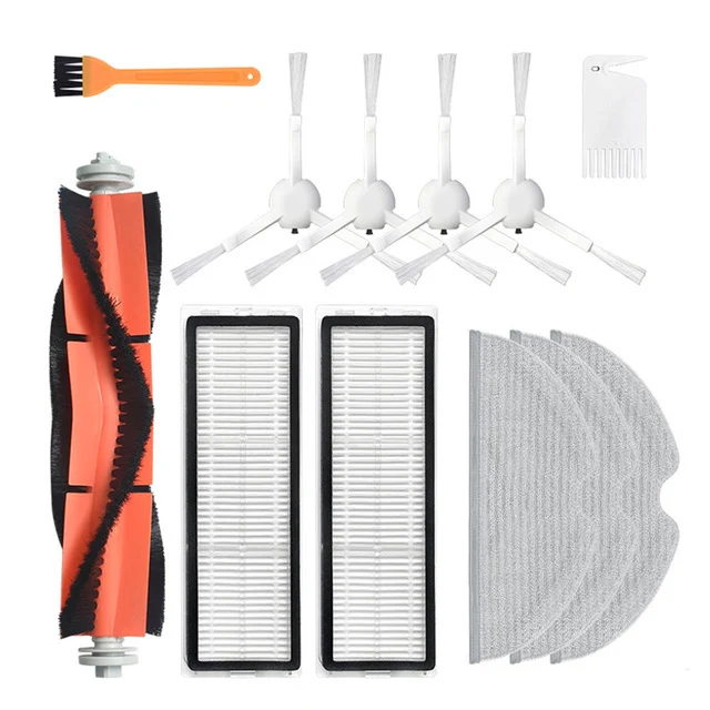 New Main Brush Hepa Filter Side Brushes Mop Cloth for Xiaomi Mijia Vacuum 1C 2C 1T F9 Vacuum Cleaner STYTJ01ZHM and STYTJ02ZHM