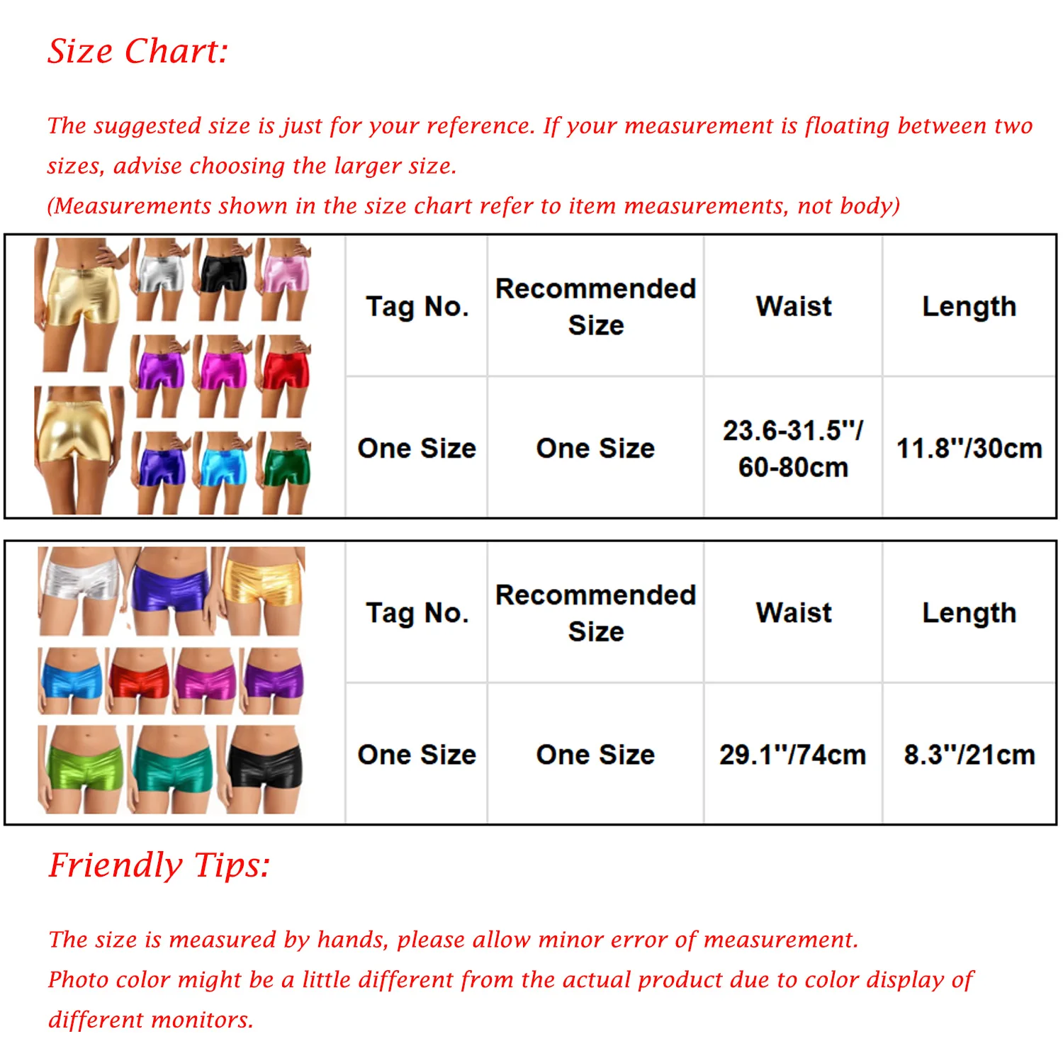 Women Metallic Booty Shorts Summer Mid Waist Boxer Briefs Shiny Hot Pants Short Leggings Sexy Workout Dance Rave Party Clubwear