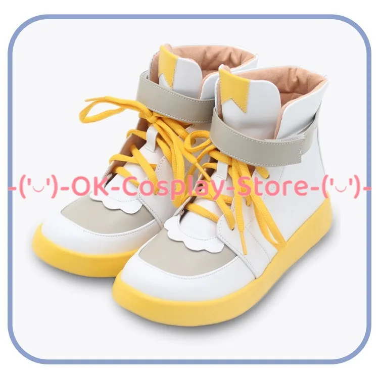 Magic Future Len Cosplay Shoes Halloween Carnival Boots PU Leather Shoes Anime Cosplay Props Custom Made