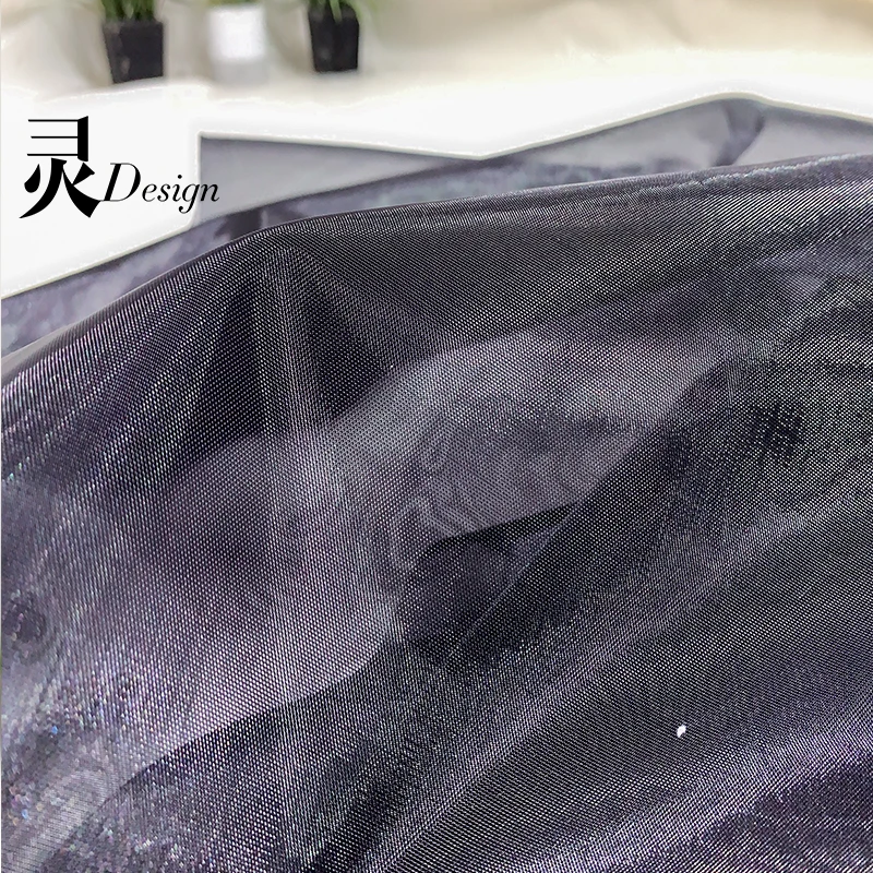 Mesh Fabric Hard Black Gauze Fluffy Princess Skirt Lining Perspective Designer Clothing Diy Sewing Material By The Meter