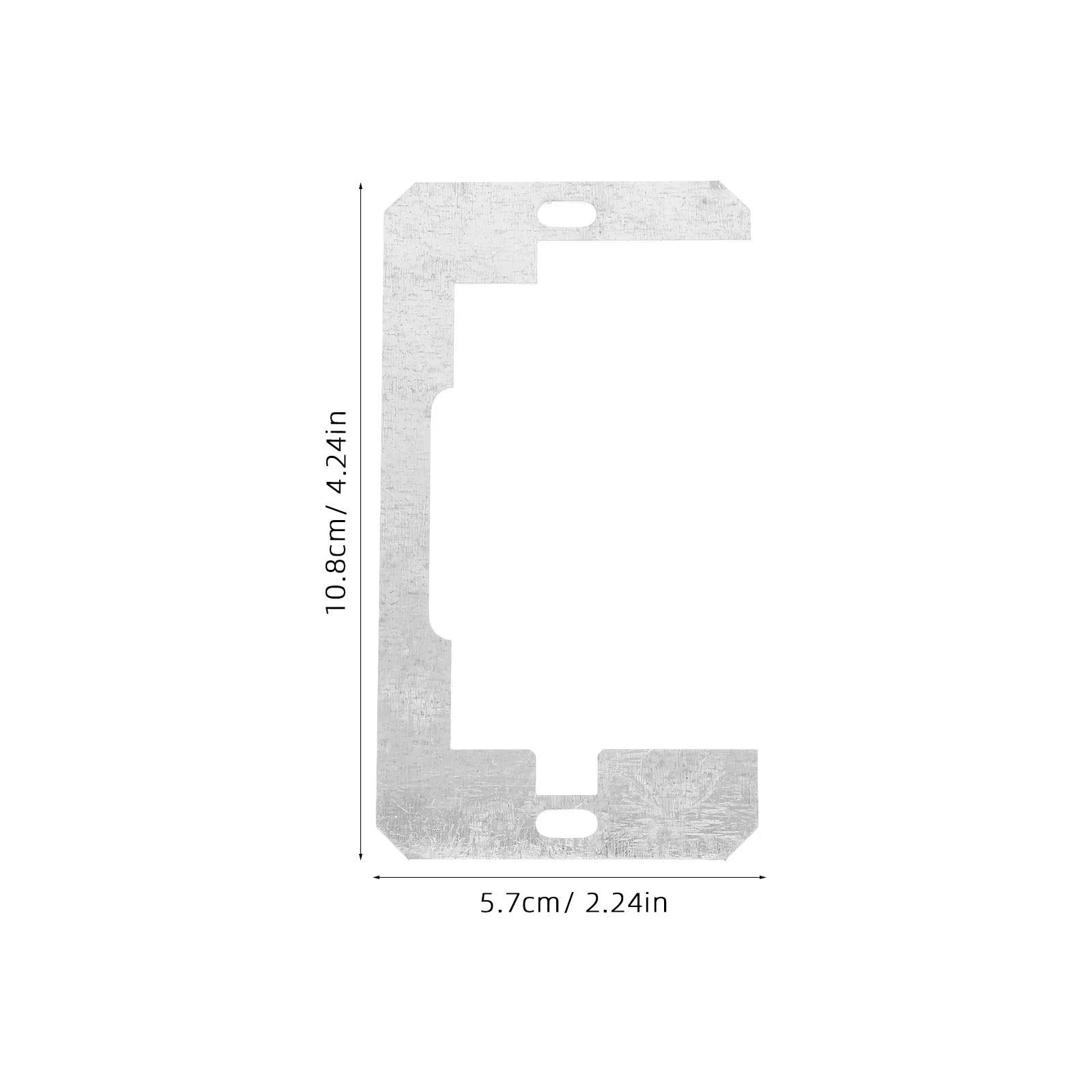 10 قطعة لوحة الحائط المعدنية الفواصل غطاء المخرج الكهربائي مستوي مفاتيح وعاء الحشوات فلوش تركيب ديكور المنزل #4