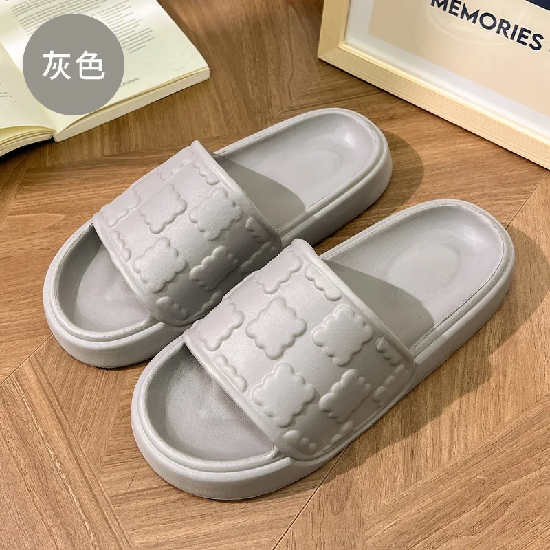 Women Slippers Home Non-Slip Wear-Resistant and Lightweight Comfortable Bathroom Slippers Men Shoes Portable deodorization