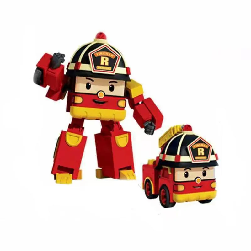 New animation characters Poli deformation robot toy car model children\'s toys Christmas gift