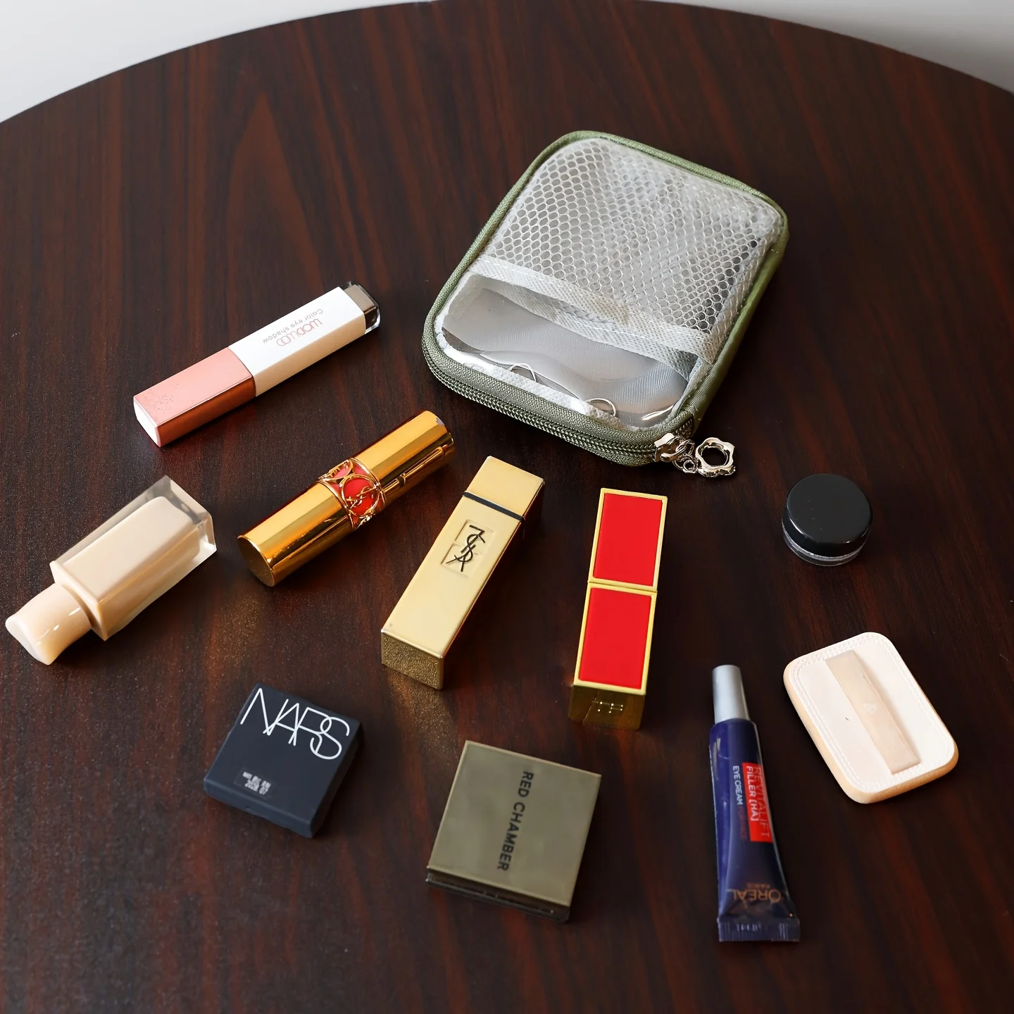 PVC Clear Hard Shell Storage Bag Waterproof Large Capacity Multi-Functional Desktop Organizer For Cosmetics Desk Supplies