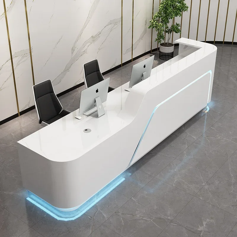 

Nordic Reception Counters Cash Register Beauty Salon Reception Pulpit For Church Shop Counter Reception For Furniture Business