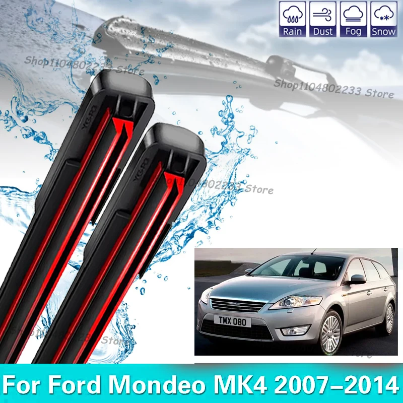 

Front Wiper Blades for Ford Mondeo MK4 2pcs 2007 2008 2009 2010 2011 2012 2013 2014 Windshield Windscreen Window Car Accessories