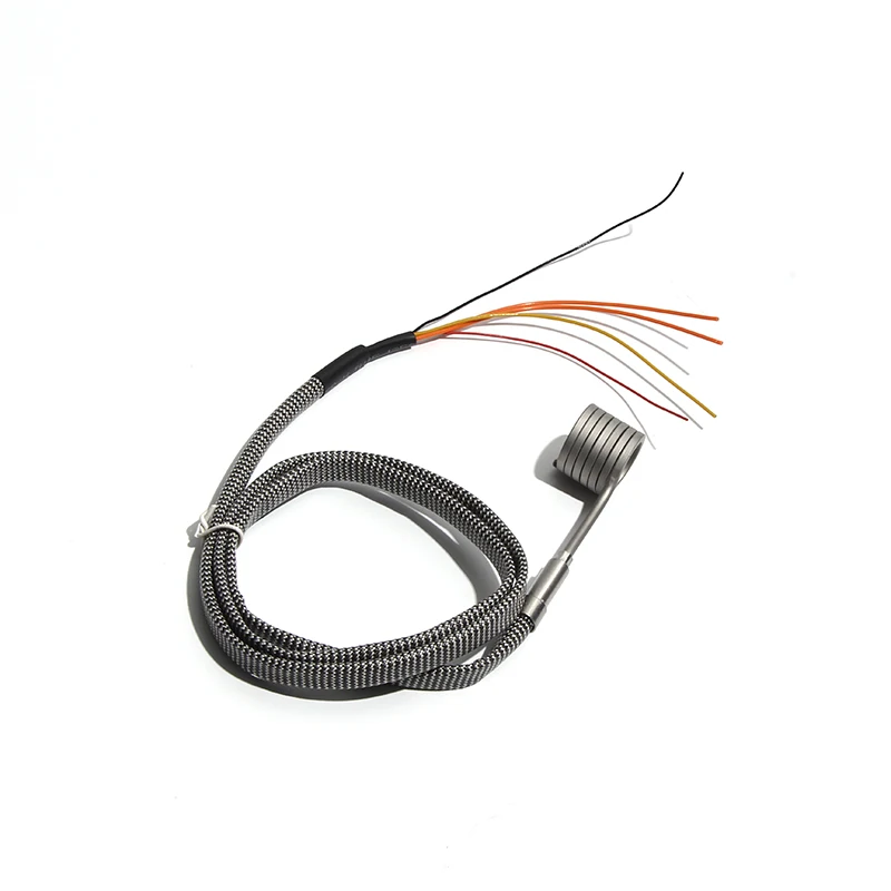 220V 50mm*25/30/35mm Electric Hot Runner Spiral Coil Band Heaters with K Thermocouple 3x3mm 3.3x3.3mm Cross-section 750-1000W