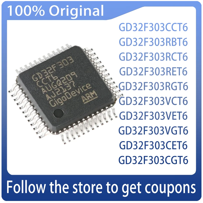 1Pcs 100%全新 Gd32F303Cct6 Gd32F303Rct6 Gd32F303Rgt6 Gd32F303Vet6 Lqfp48 Original Chips Ic