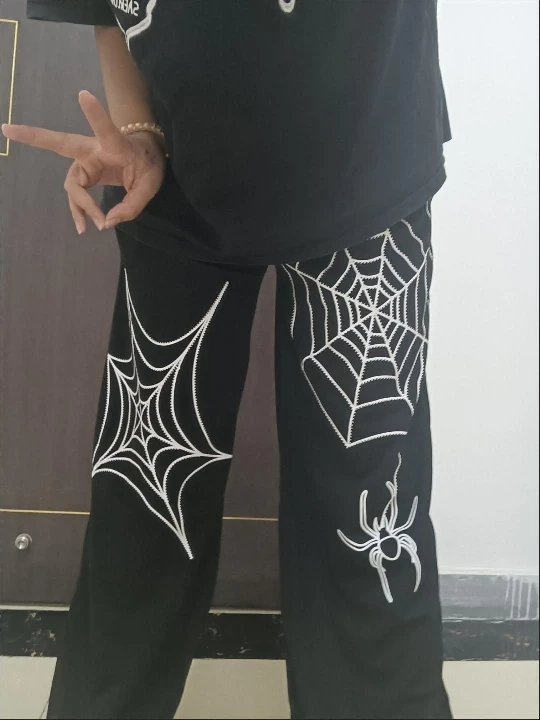 Spider Baggy Harem Pants Streetwear Men 2023 Summer Hip Hop Casual Trousers Fashion Male anime cargo pants y2k men japaneseY2K