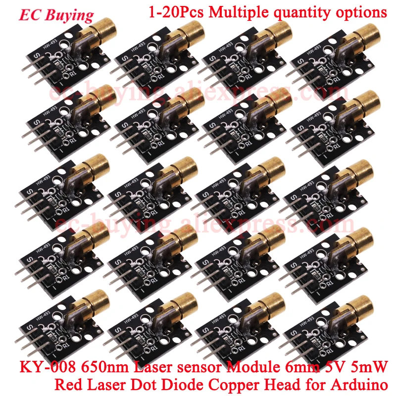 5Pcs/1Pc KY-008 650… - image