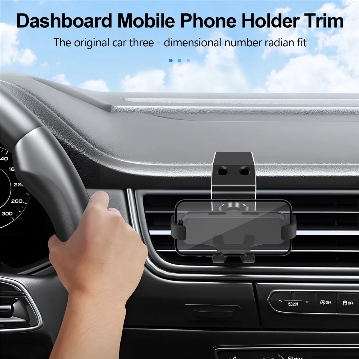 Dashboard Side Phone Holder Mount Aluminum Alloy for Land Rover Defender 90 110 2020 2021 2022 Car Accessories