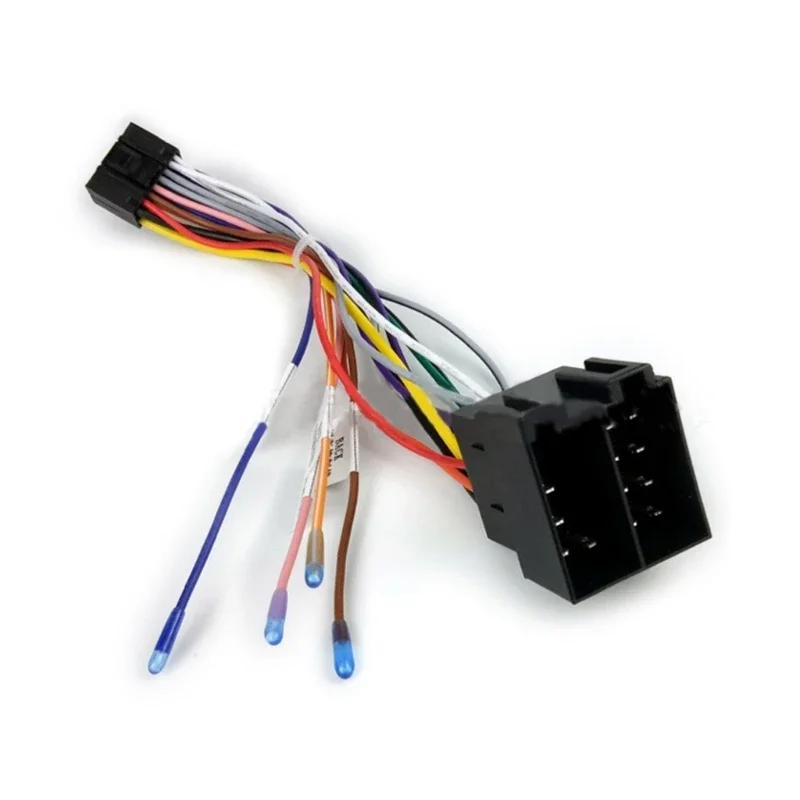 

QXNY 16Pin ISO Car Radio Wire Cable Wiring Harness Stereo Adapter Male Plug for Female Connector for Sony, Icreative, Teyes
