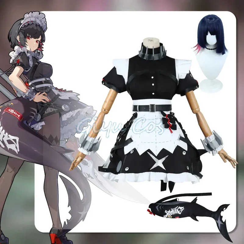 

Ellen Joe Zenless Zone Zero Cosplay Costume Uniform Wig Anime Halloween Party Costumes Masquerade Women Game