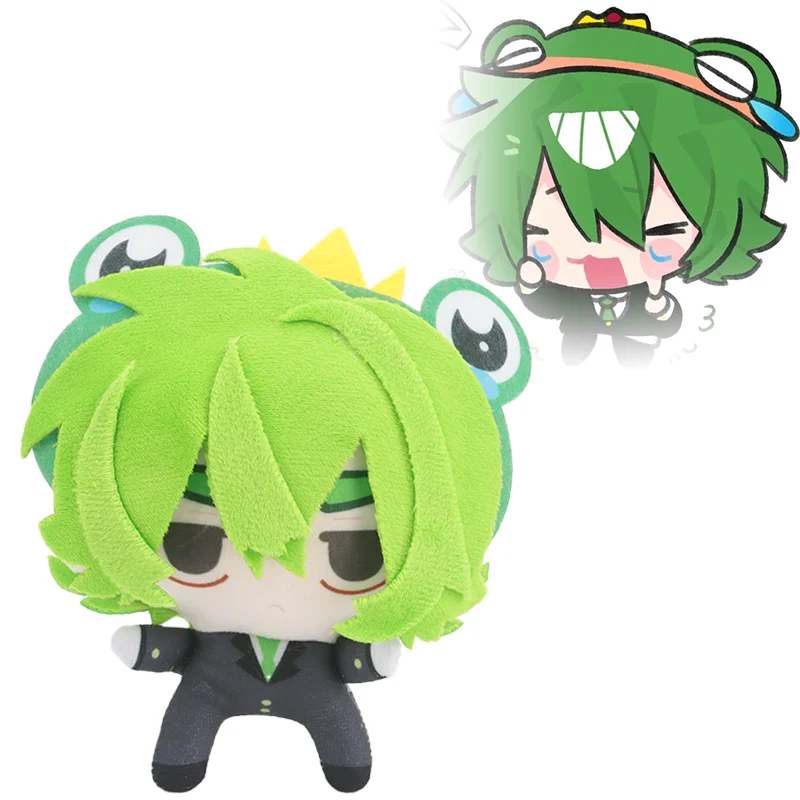 12CM Cute Cartoon Froggydude Plush Toy Soft Funny Anime Figure Printed Lentil Body Plushie Peripheral Doll Fan Kid Birthday Gift
