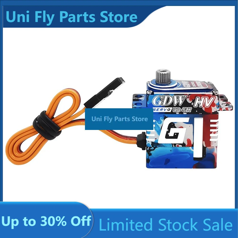 UniFly1/3PCS GDW Metal HV Digital Coreless Servo DS290MG DS296X DS298MG 9.1KG Micro Servo For 30E Fixed Wing Airplanes Turbojet