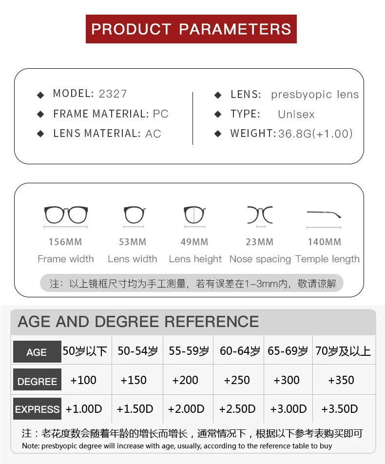 Vintage Oversize Rahmen Frauen Lesebrille Hohe Qualität Weitsichtige Brillen Retro Antiblau Licht Presbyopie Dioptrien Brillen – Detail 11