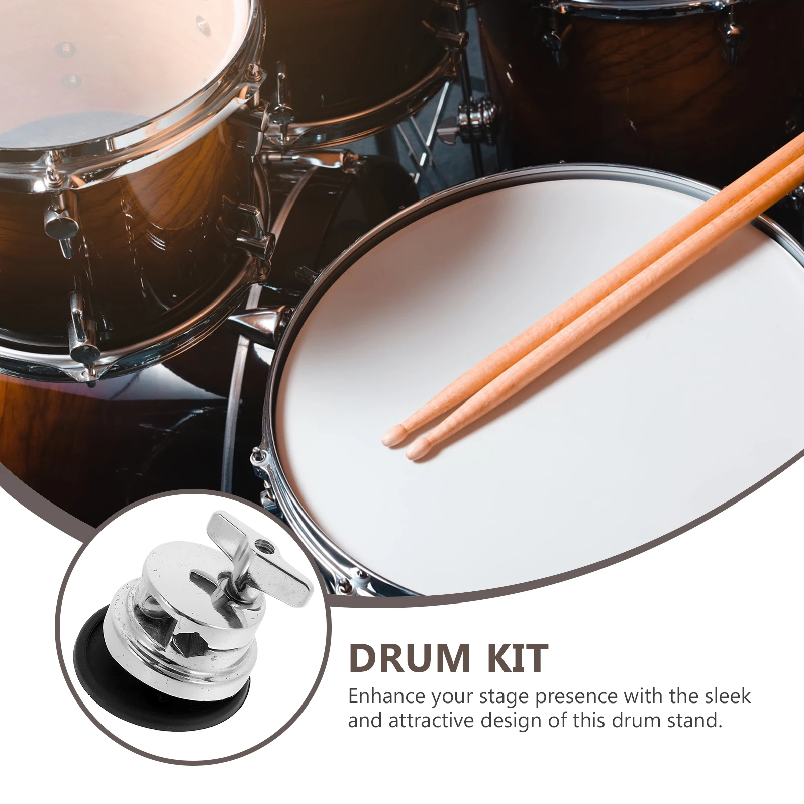 

Adjustable Tom Kit Mount Bracket 36Mm Floor Tom Leg Holder Iron Base For Drum Set Stand Compatible With Various Percussion