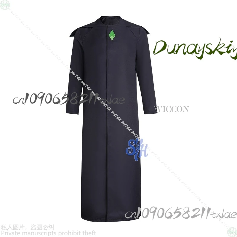 زي تنكري لشخصية الرسوم المتحركة خارج الأرض، رداء معالج سحري أسود، دعائم بخمسة ألوان لحفلات الهالوين وأعياد الميلاد #4