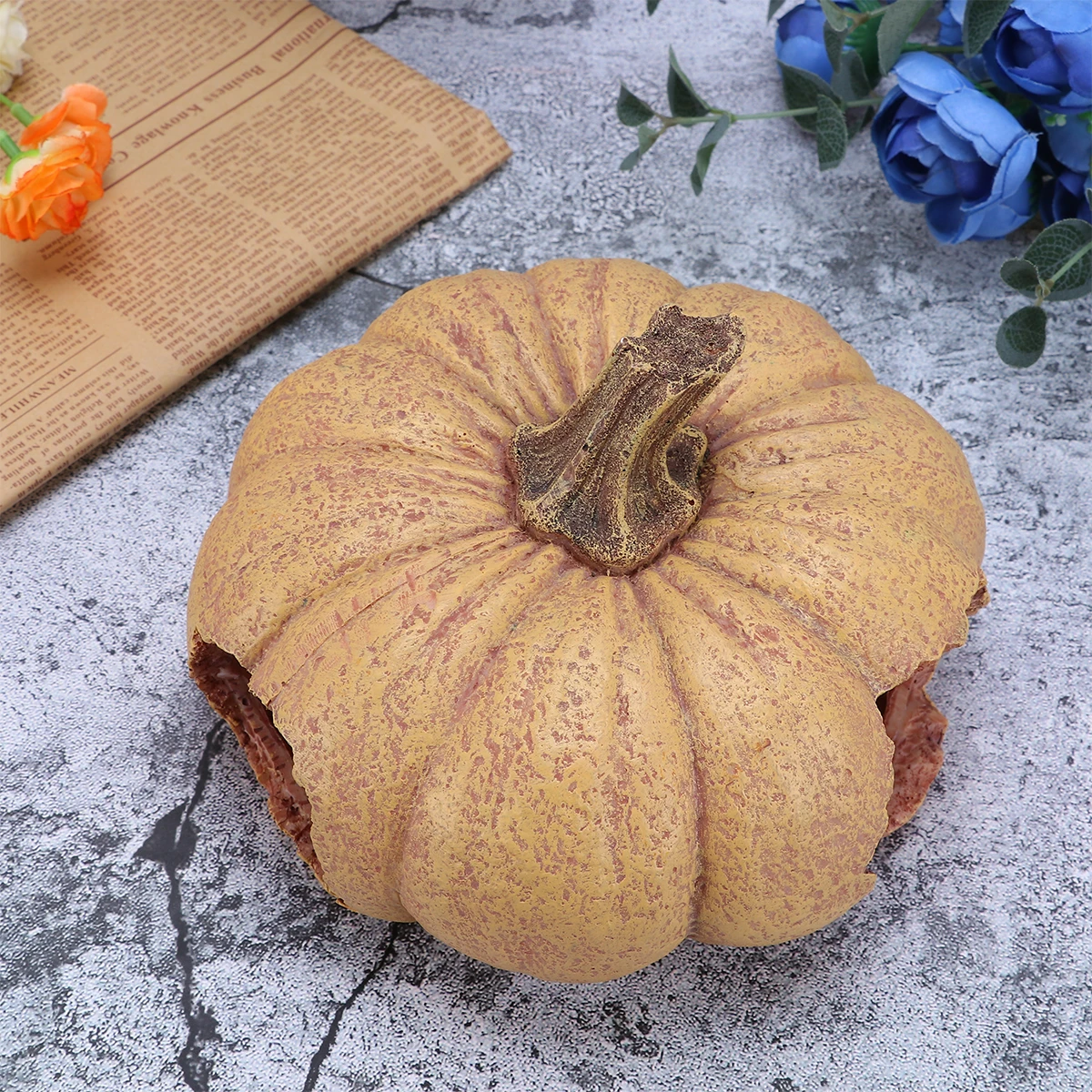 

Pumpkin Nest Reptile Hide Nest Environmental-Friendly Durable Easy to Use Perfect Gift for Reptile Lovers 3031