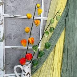 SunMade Luxury Real Touch Lantern Fruit Branch Home Decor Dining Table Decoration Accessories Plantas Artificiales Autumn Flower