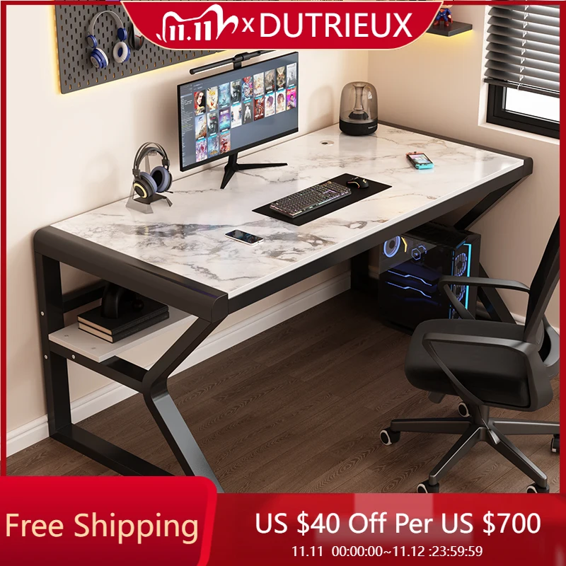 

Computer Modern Desk Unique Ergonomic Bedroom Simple Comfortable Desk Light Luxury Salon Mesas De Computador Entrance Furniture