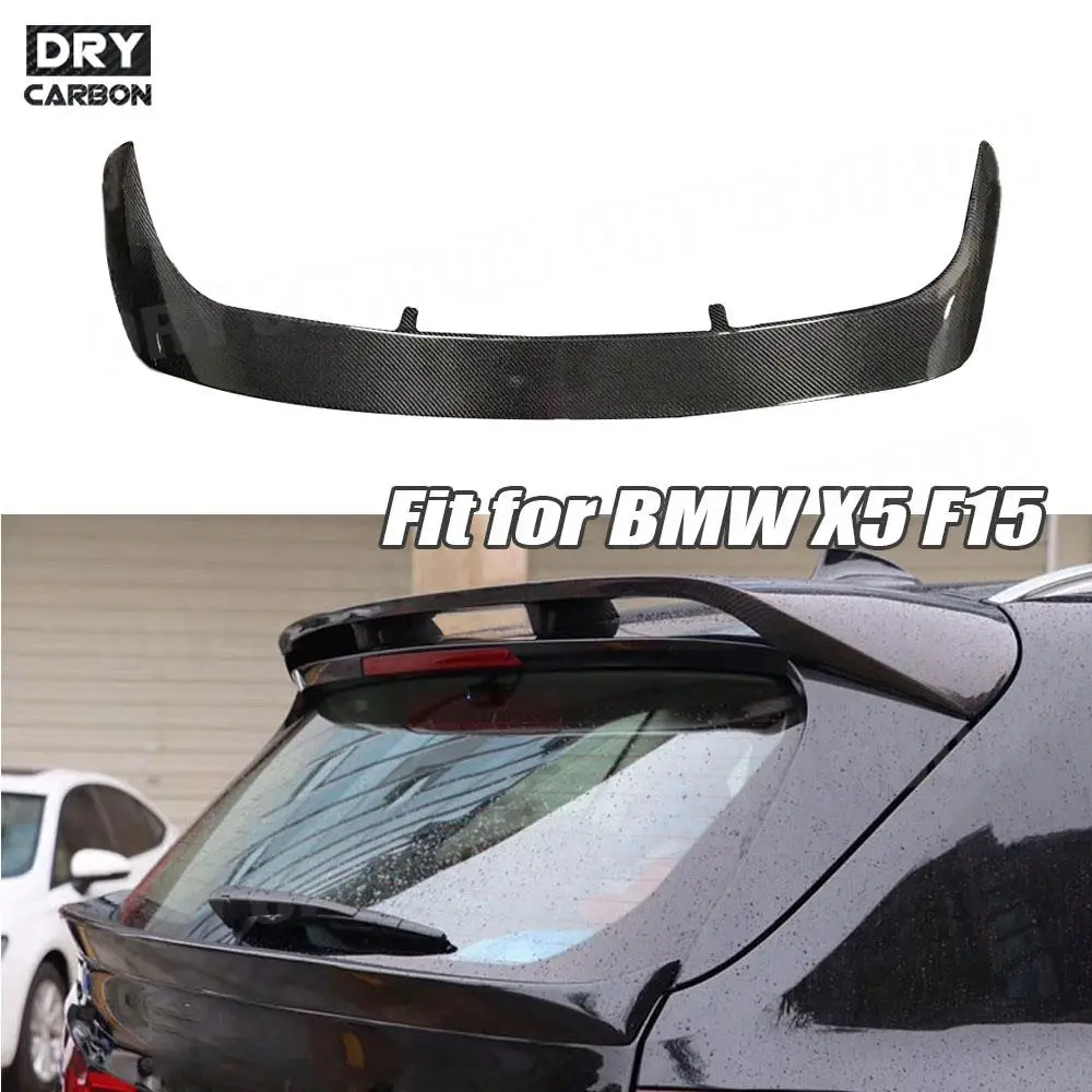 

Carbon Fiber Rear Spoiler Roof Wings For BMW X5 F15 2015 2016 2017 2018 Rear Decoration Car Styling Spoiler