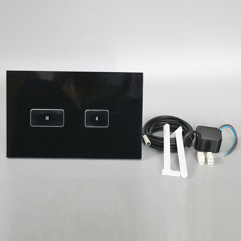 

Automatic sensor panel flush button black hidden water tank work panel concealed hidden