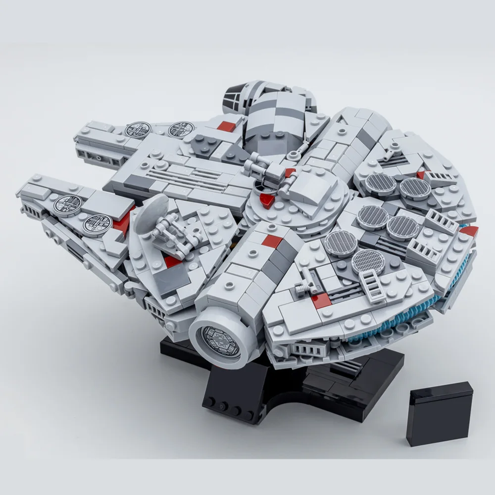 900+PCS Galaxy Space Stars-Fighter Ship Falcons-Raumschiff Battle Wars-Schiff Modell Baustein Ziegel Geschenk Kind Jungen Spielzeug Set