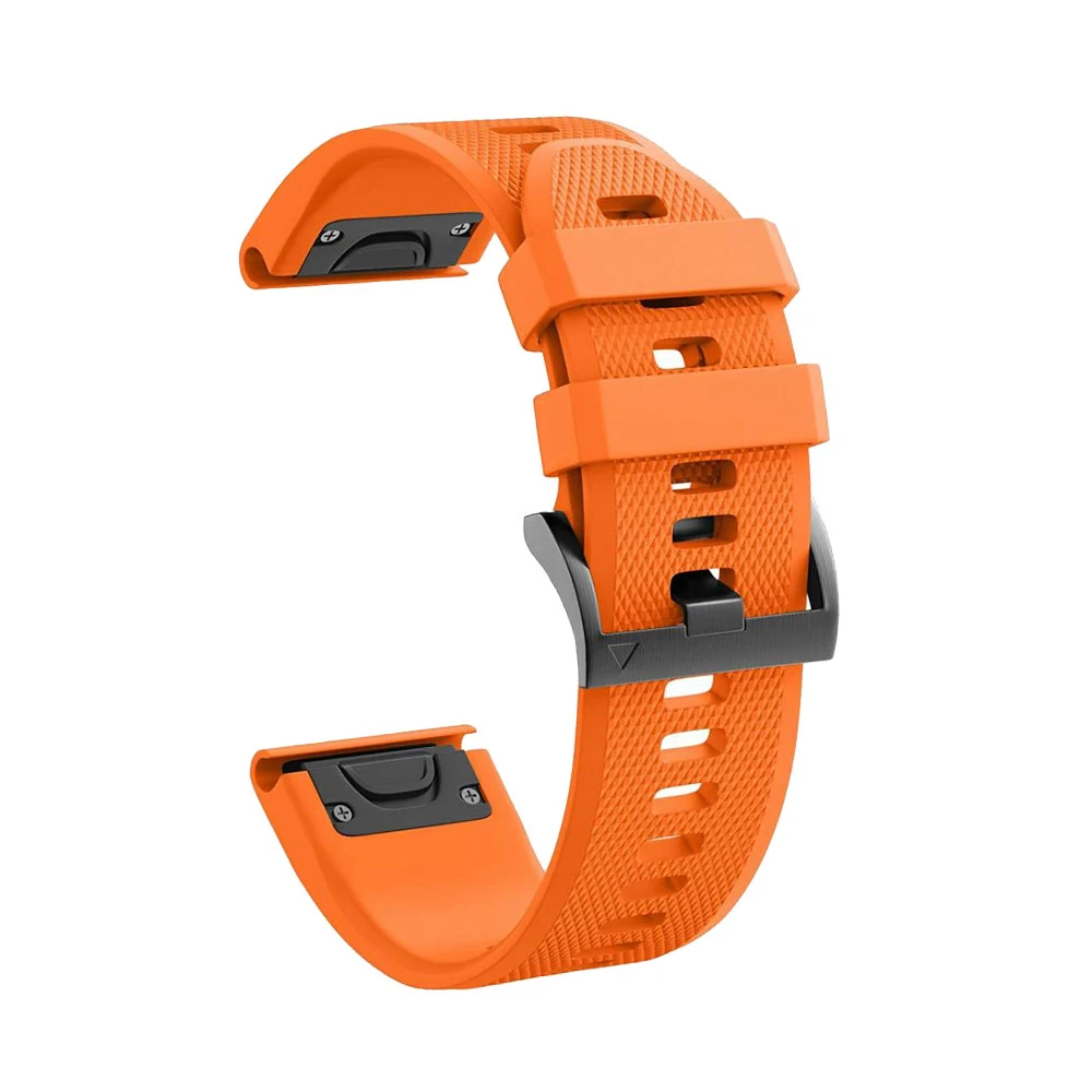 Soft Silicone Quick Release Straps For Garmin Fenix 8 51mm 47mm/Fenix 7 7X Pro/Fenix 6 6X Pro/Fenix 5 5XPlus/Fenix E Watch Bands