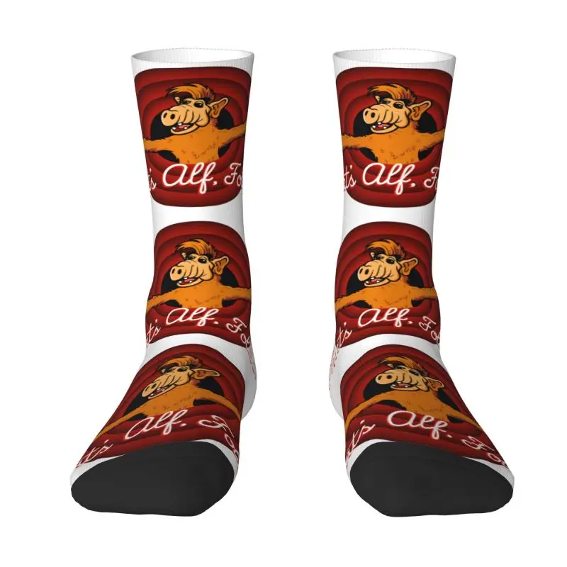 Cool That's Alf Folks Socks Men Women Warm 3D Printed Alien Life Form Sci Fi Tv Show Sports Football Crew Socks